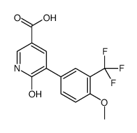 5-[4-methoxy-3-(trifluoromethyl)phenyl]-6-oxo-1H-pyridine-3-carboxylic acid Structure