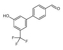 4-[3-hydroxy-5-(trifluoromethyl)phenyl]benzaldehyde Structure