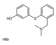 3-[2-[(dimethylamino)methyl]phenyl]sulfanylphenol,hydrobromide Structure