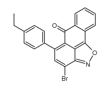 3-bromo-5-(4-ethylphenyl)-6H-anthra[1,9-cd]isoxazol-6-one Structure