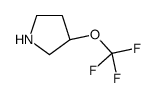 (3S)-3-(Trifluoromethoxy)pyrrolidine Structure