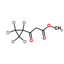 Methyl 3-(2H5)cyclopropyl-3-oxopropanoate Structure