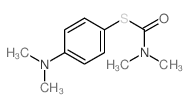 Carbamicacid, dimethylthio-, S-[p-(dimethylamino)phenyl] ester (8CI) Structure