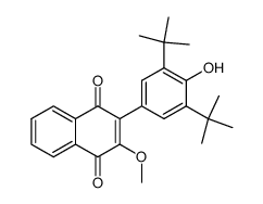 2-(3,5-Di-tert-butyl-4-hydroxyphenyl)-3-methoxy-1,4-naphthochinon结构式