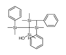 [bis[dimethyl(phenyl)silyl]-[hydroxy(methyl)silyl]methyl]-dimethyl-phenylsilane Structure