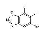 6-Bromo-4,5-difluoro-3H-1,2,3-benzotriazole结构式