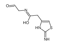 2-(2-amino-1,3-thiazol-4-yl)-N-(2-oxoethyl)acetamide Structure