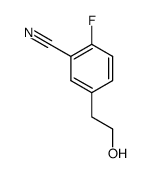 2-fluoro-5-(2-hydroxyethyl)benzonitrile结构式