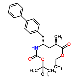 (2R,4S)-ethyl 5-([1,1'-biphenyl]-4-yl)-4-((tert-butoxycarbonyl)amino)-2-methylpentanoate structure