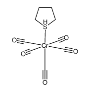 pentacarbonyl(tetrahydrothiophene)chromium Structure