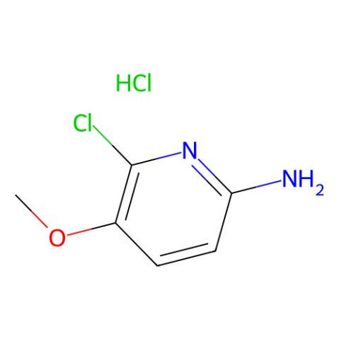 6-chloro-5-methoxypyridin-2-amine hydrochloride结构式