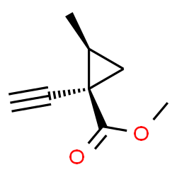 Cyclopropanecarboxylic acid, 1-ethynyl-2-methyl-, methyl ester, cis- (9CI) picture