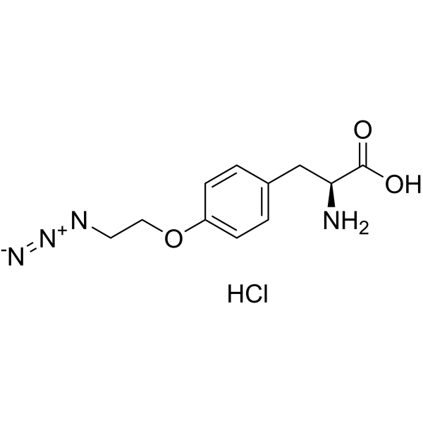 H-L-Tyr(2-azidoethyl)-OH hydrochloride Structure