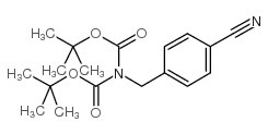 N,N-DI-BOC-4-AMINOMETHYL BENZONITRILE Structure