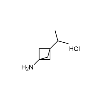 3-Isopropylbicyclo[1.1.1]pentan-1-aminehydrochloride structure