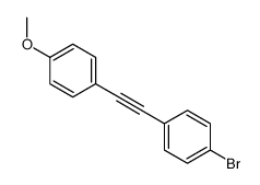 1-bromo-4-[2-(4-methoxyphenyl)ethynyl]benzene结构式