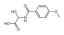 Acetic acid,hydroxy[(4-methoxybenzoyl)amino]- (9CI) Structure