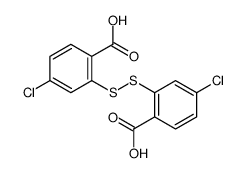 2-[(2-carboxy-5-chlorophenyl)disulfanyl]-4-chlorobenzoic acid Structure