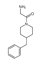 2-amino-1-(4-benzylpiperidin-1-yl)ethan-1-one结构式