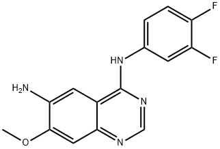 N4-(3,4-Difluorophenyl)-7-methoxyquinazoline-4,6-diamine(DacomitinibImpurity) Structure