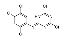 4,6-dichloro-N-(2,4,5-trichlorophenyl)-1,3,5-triazin-2-amine结构式