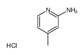 2-Amino-4-methyl-pyridine-hydrochloride结构式