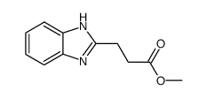 3-(1H-benzimidazol-2-yl)-propionic acid methyl ester结构式