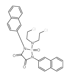 1,3,2-Diazaphospholidine-4,5-dione,2-[bis(2-chloroethyl)amino]-1,3-di-2-naphthalenyl-, 2-oxide structure