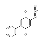 2,5-Cyclohexadiene-1,4-dione,2-azido-5-phenyl-结构式