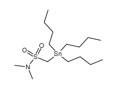 (N,N-dimethylaminosulfonylmethyl)tributyltin Structure