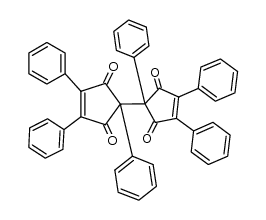 1,2,4,1',2',4'-hexaphenyl-[4,4']bicyclopent-1-enyl-3,5,3',5'-tetraone结构式