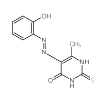 6-methyl-5-[2-(6-oxo-1-cyclohexa-2,4-dienylidene)hydrazinyl]-2-sulfanylidene-1H-pyrimidin-4-one picture