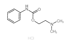 Carbamic acid, phenyl-,2-(dimethylamino)ethyl ester, monohydrochloride (9CI) structure