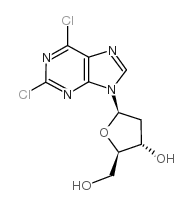 2,6-Dichloropurine-2'-deoxyriboside Structure