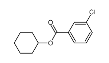 Cyclohexyl 3-chlorobenzoate ester结构式