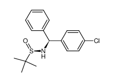 (RS,S)-(1-(4-chlorophenyl)-1-phenylmethyl)-2-methylpropanesulfinamide Structure