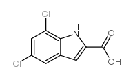 5,7-dichloro-1h-indole-2-carboxylic acid Structure