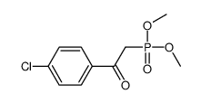 1-(4-chlorophenyl)-2-dimethoxyphosphorylethanone结构式