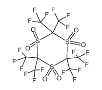 hexakis(trifluoromethyl)-1,3,5-trithiane 1,1,3,3,5,5-hexaoxide Structure