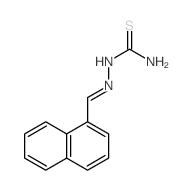 (naphthalen-1-ylmethylideneamino)thiourea结构式