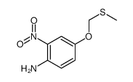 4-(methylsulfanylmethoxy)-2-nitroaniline结构式