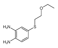 4-(2-ethoxyethylsulfanyl)benzene-1,2-diamine Structure