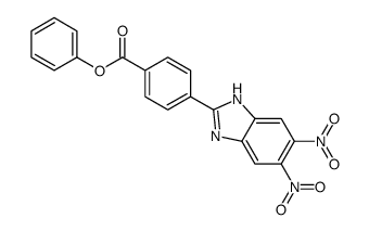 phenyl 4-(5,6-dinitro-1H-benzimidazol-2-yl)benzoate结构式