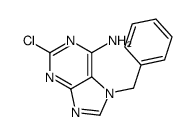 6-AMINO-7-BENZYL-2-CHLOROPURINE结构式