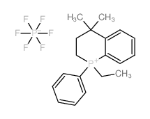 1-ethyl-4,4-dimethyl-1-phenyl-2,3-dihydrophosphinolin-1-ium,hexafluorophosphate结构式