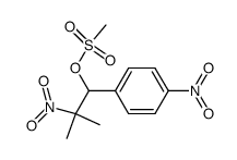 Methanesulfonic acid 2-methyl-2-nitro-1-(4-nitro-phenyl)-propyl ester Structure