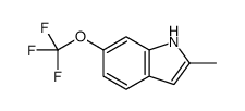 1H-INDOLE, 2-METHYL-6-(TRIFLUOROMETHOXY)- Structure