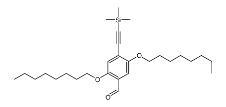 2,5-dioctoxy-4-(2-trimethylsilylethynyl)benzaldehyde Structure