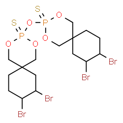 3,3'-oxybis[8,9-dibromo-2,4-dioxa-3-phosphaspiro[5.5]undecane] 3,3'-disulphide picture