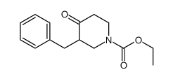 ethyl 3-benzyl-4-oxopiperidine-1-carboxylate Structure